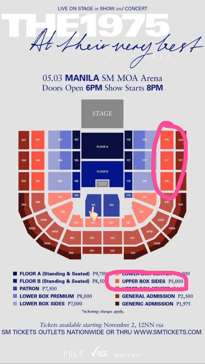 leigh_estorel's tweet photo. wts lfb ‼️

the 1975 at their very best manila
- one (1) upperbox sides ticket
- selling for same price of Php5,300
- i have the physical ticket
- can meetup around qc or ust

rfs: getting another seat

#THE1975inManila2023 https://t.co/ThNQZRLy7N