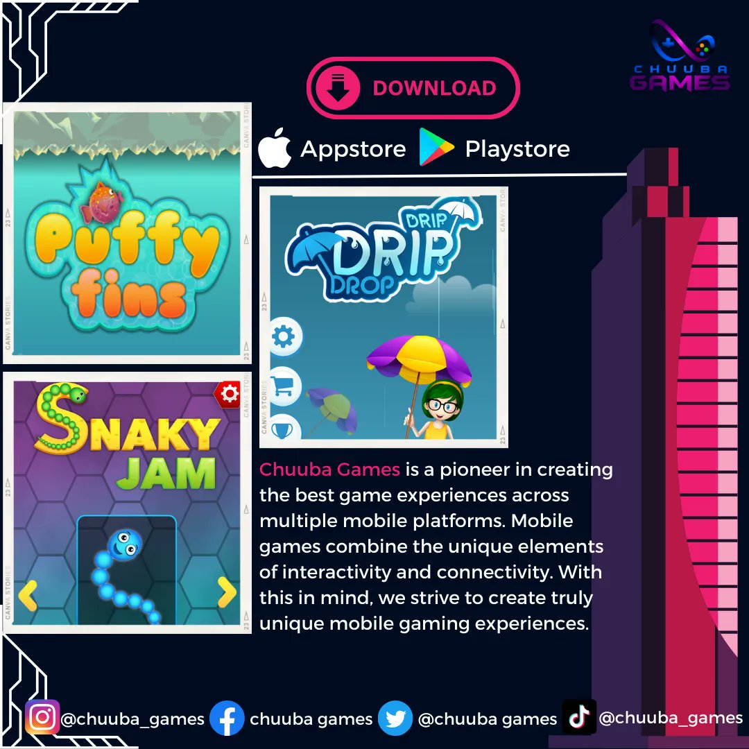 chuuba_games's tweet image. Chuuba Games is a pioneer in creating the best game experiences across multiple mobile platforms. Mobile games combine the unique elements of interactivity and connectivity.

#MobileGaming #AddictiveFun #ChuubaGames #DownloadNow #AppStore #PlayStore