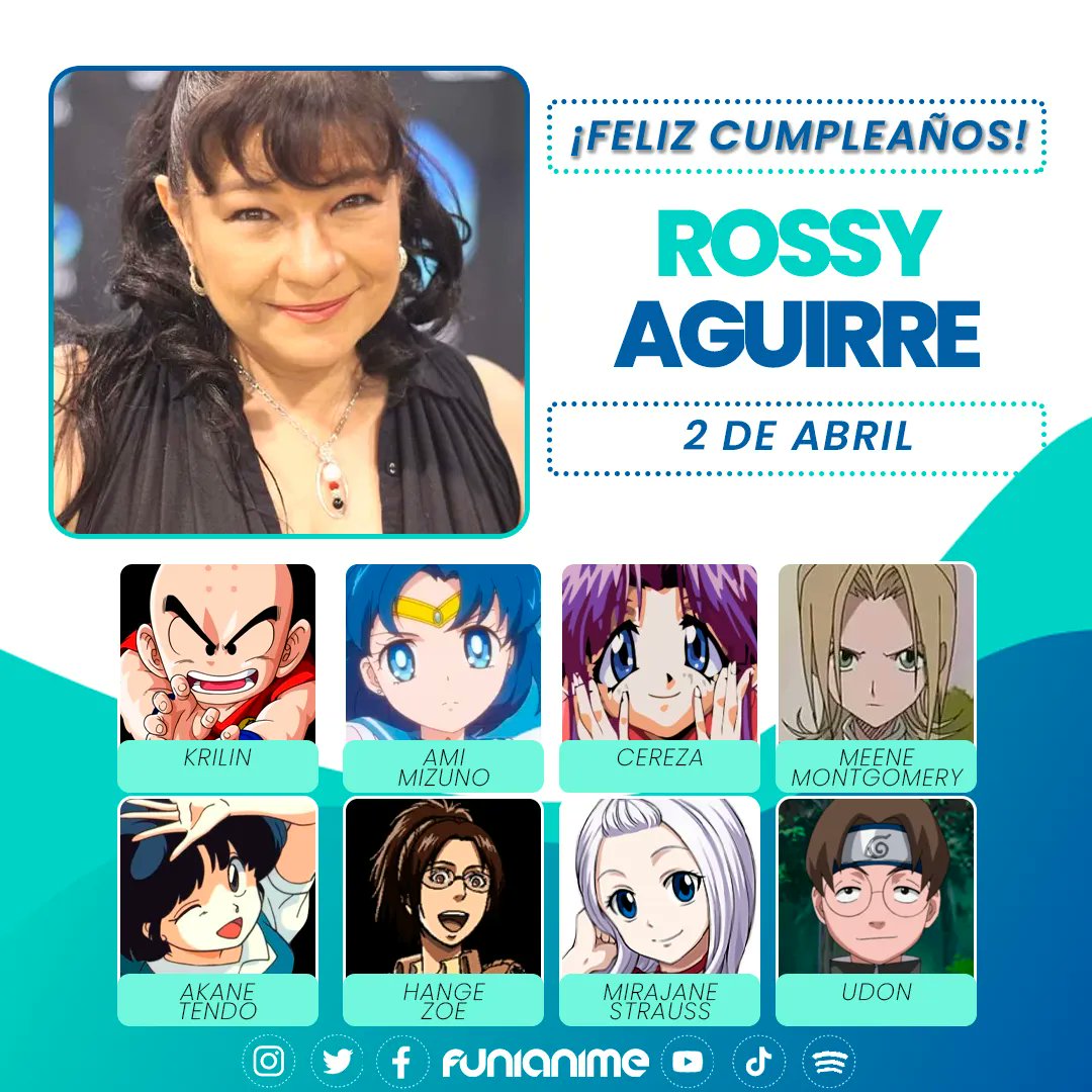 funianime's tweet photo. 🥳🎈¡Muchas felicidades a la actriz de doblaje Rossy Aguirre @rossyaguirredob por su cumpleaños!🎈🥳

Esperamos que pase un lindo día ✨ https://t.co/CEgtnxNmJv