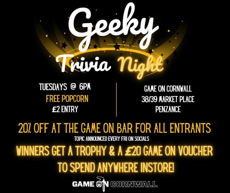 GameOnCornwall's tweet photo. Getting hyped for our Disney Trivia Night? 🎀🏰

If you haven't already, there's still time to sign up!✍🏻

Game On, Cornwall! 

#gameoncornwall #trivianight #triviatuesday #gameon #penzance #gameonpenzance #quiznight #disneyquiz #disneyland #disney https://t.co/RUTdhF7hr8