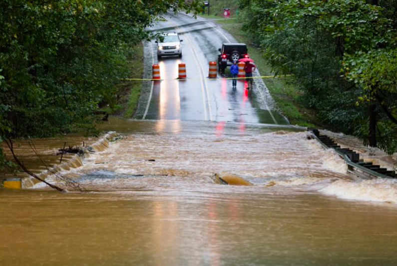 MDSHA's tweet image. DYK: Flooding is the #1 natural hazard in Maryland?  If you see a flooded road, #TurnAroundDontDrown!  You never know how deep the water is or if the road has been compromised beneath the water. 

#FloodAwareMD 
#PrepTips 
#KnowYourRisk 
#ReduceYourRisk