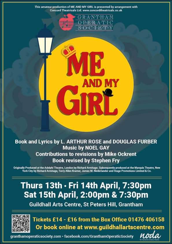 Less than 2 weeks until curtains up for our production of 'Me and My Girl' at the Guildhall, Grantham. 

Tickets still available at:
guildhallartscentre.com/whats-on/all-s…