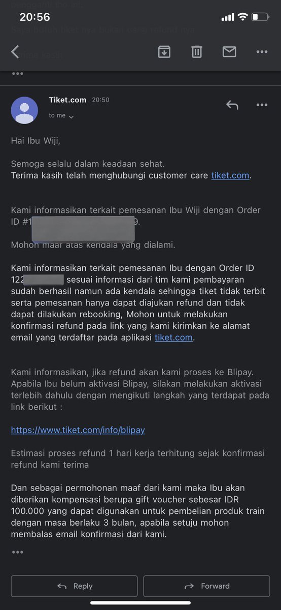 yellowjunn_'s tweet photo. Jelek bgt https://t.co/2U0rj25A4W pemesanan dan pembayaran berhasil dari tgl 5 Maret Trus sekarang tiba tiba di email pemesanannya gagal. Butuh tiket nya bukan uang refund nya. Kecewa parah 👎🏻 https://t.co/BvfWufMrqd