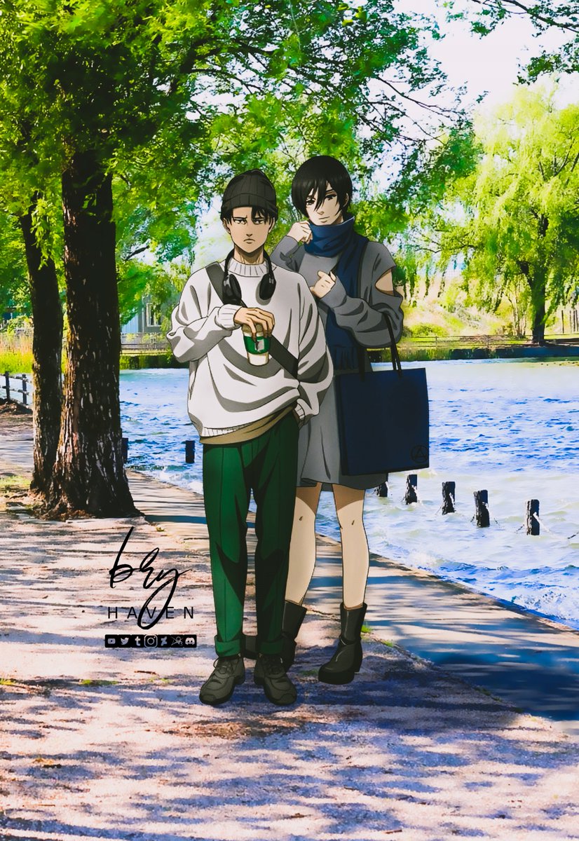 bryhaven's tweet photo. #RivaMika - By The Lake

Mikasa wanted to have a memory of their date by the lake, and Levi isn't really one for pictures but he accedes anyways.
#levimika #AttackOnTitan #havenedits

DEVIANTART: https://t.co/yZd2MVUMDJ https://t.co/Uoxsh3yghQ