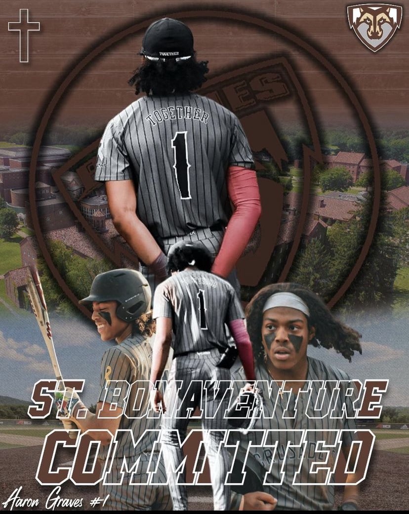 Herkulesworld's tweet photo. Very proud of my son @aarongravesii who officially signed and committed to continue his Athletic and Academic career playing college baseball for @BonniesBaseball of @StBonaventure . Definitely giving this a salute when I’m on @SIRIUSXMTHEHEAT and @SiriusXMFLY #Herkulesworld https://t.co/dXxtQJyKHv
