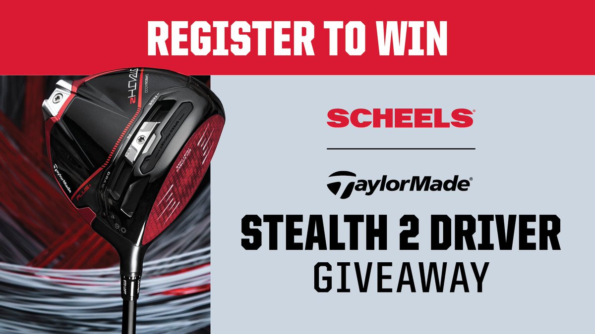 🚨 SCHEELS GOLF GIVEAWAY 🚨 Do you want to win a Stealth 2 @TaylorMadeGolf driver? Fill out our online registration form to be entered: spr.ly/6012OE3kG. Entry deadline 04/18/23. Must be 18 years of age or older to enter. No purchase necessary. Void where prohibited.