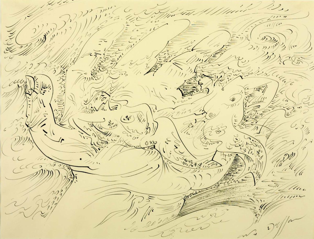 elgranmuseo's tweet image. Sirens, 1947 #andremasson #masson wikiart.org/en/andre-masso…