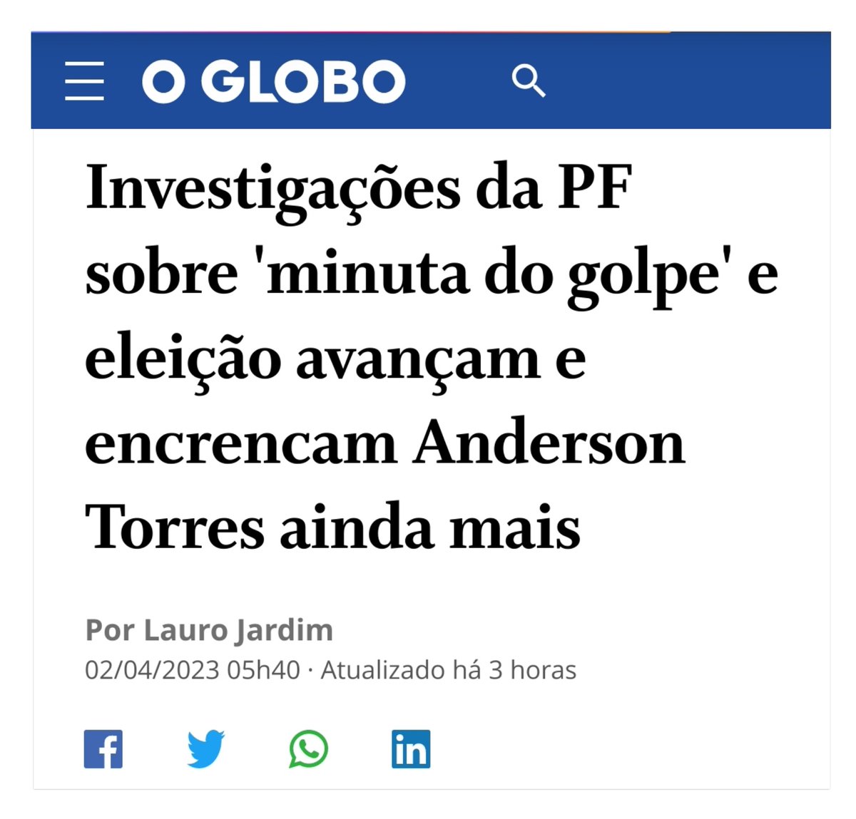 lazarorosa25's tweet photo. Rapaz... que BOMBA! PF descobriu um "boletim de inteligência"  produzido por Anderson Torres que detalhava todos os locais onde Lula venceu no 1º turno. Esse material serviu para o governo bolsonaro IMPEDIR a chegada dos eleitores petistas aos locais de votação nestas regiões. https://t.co/LnjnihUWjF