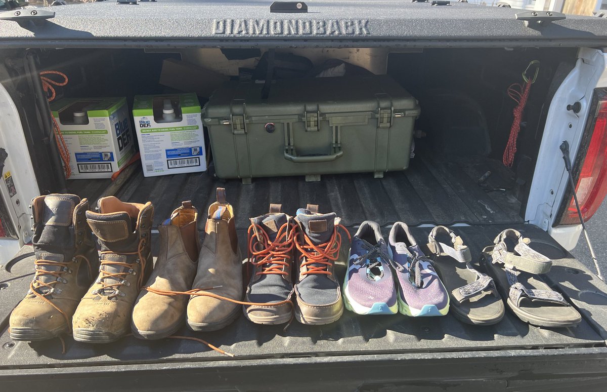 Pochurek's tweet photo. Maine-DC-Miami roadtrip footwear… https://t.co/CWQTjLwojb