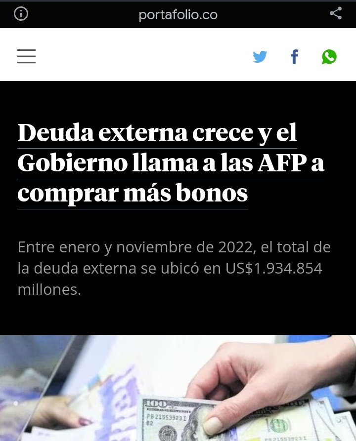 JCFloriant's tweet photo. Las AFP son las mayores financiadoras del gobierno y de muchos proyectos de infraestructura. Aportan a la economía del país unos ¡12 BILLONES AL AÑO!
La #LaReformaPensional será un tiro en el pie si marchita el mercado de capitales.

#PensionesEnRiesgo
https://t.co/xEb1axoEgP

*Noticia de @Portafolioco de febrero de 2023.