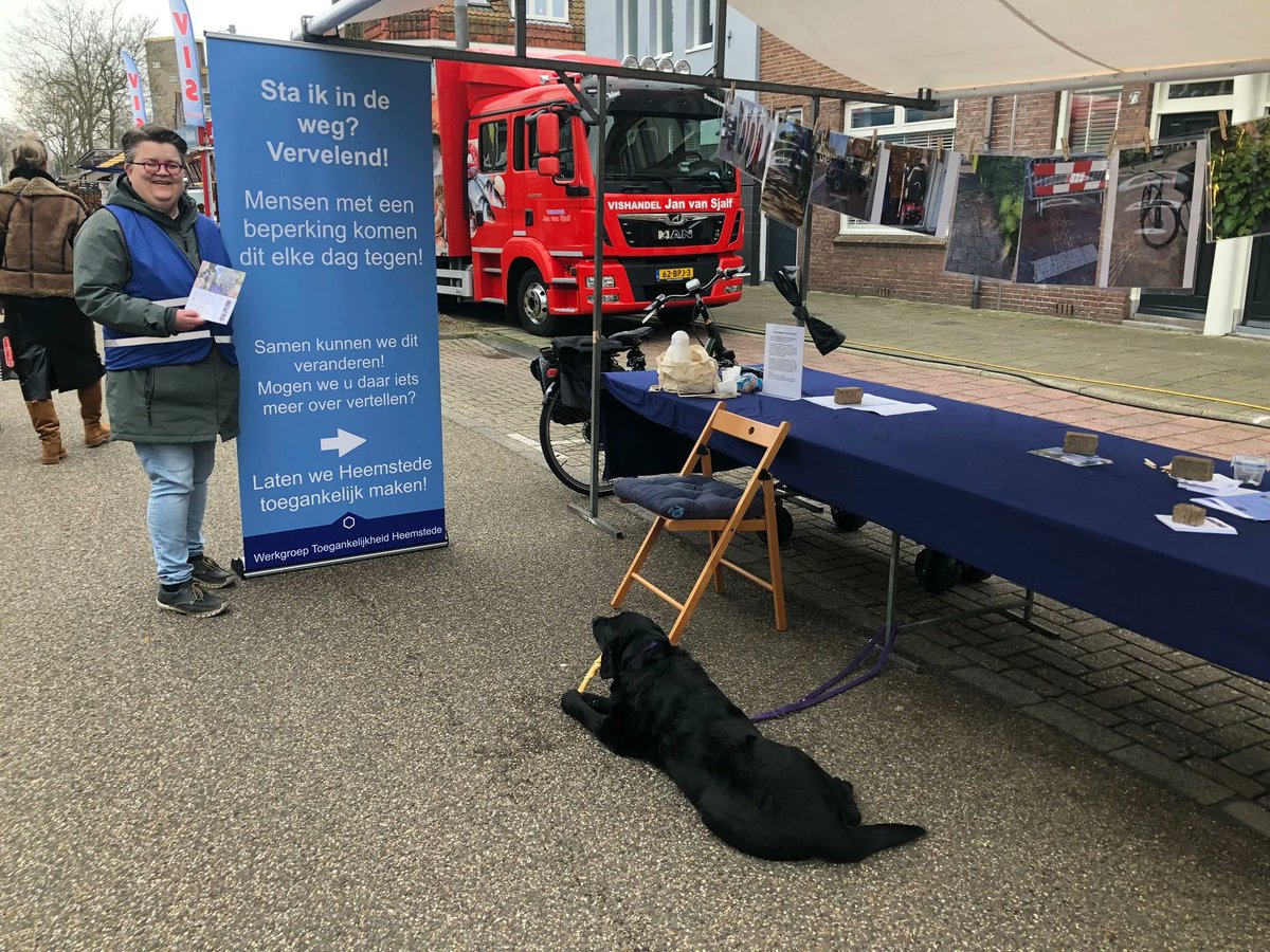 De Werkgroep Toegankelijkheid Heemstede staat ook de komende week weer op de weekmarkt. Heeft u ons vorige week niet kunnen treffen dan bent u ook komende woensdag welkom bij onze kraam.
#SamenMakenWeHeemstedeToegankelijk