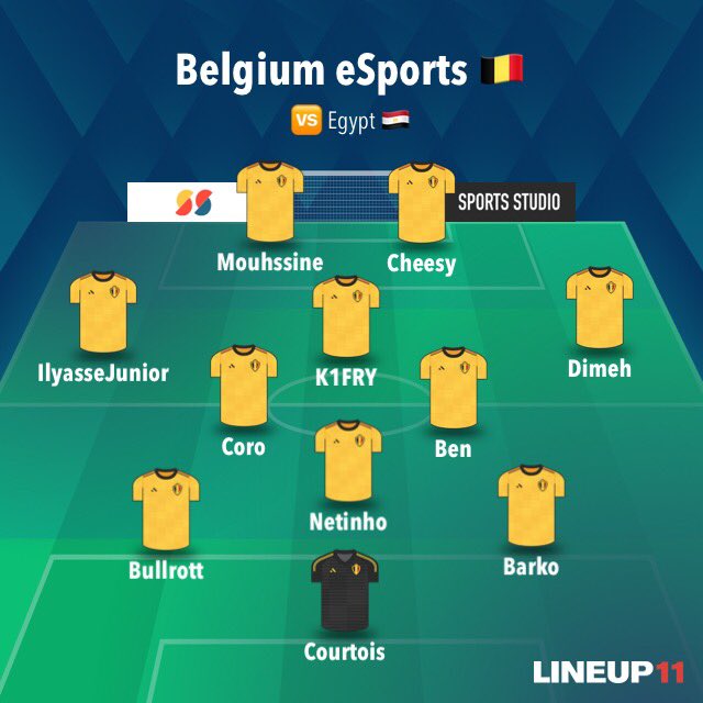 Voici la composition d’équipe qui affrontera l’Egypte 🇪🇬 en aller-retour dans ce deuxième tour de la coupe du monde <a href="/acf_proclubs/">Association of Cyberfootball</a> 

Les hommes de @LBC_Konate tenteront tout pour livrer une performance irréprochable ce soir face aux égyptiens.