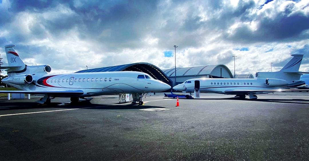 A face-to-face gathering in Auckland, New Zealand 🇳🇿. 
Falcon7X and Falcon8X

Photo by Falcon pilot Andrew Crang.

@DassaultFalcon  Jet 

#iflyfalcon #adedaascharter #falcon #privatejet #privatjetcharter #privatejetlife #avgeek #aviationlovers #aviationdaily #aviations