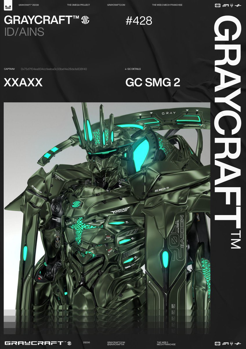 0xAsana's tweet photo. @GRAYCRAFTnft @FPL_KK Loving my #GCSMG 2 https://t.co/HTNjmtj7IV