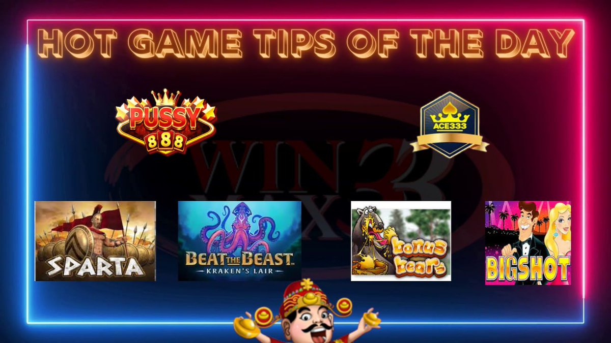 winmax_33's tweet photo. 🇦🇺Winmax33💫 Australia The Most Trusted &amp; Safest Online Casino🇦🇺

🔥 Hot Game Tips Of The Day 🔥
( Updated 3 April 2023 )

🎮 Pussy888 Game Tips
🎰 Sparta
🎰 Beat The Beats

🎮 Ace333 Game Tips
🎰 Bonus Bears
🎰 BigShot

⬇️Customers service 1 : https://t.co/2ePlteJUTr https://t.co/92Sdn4QMO8
