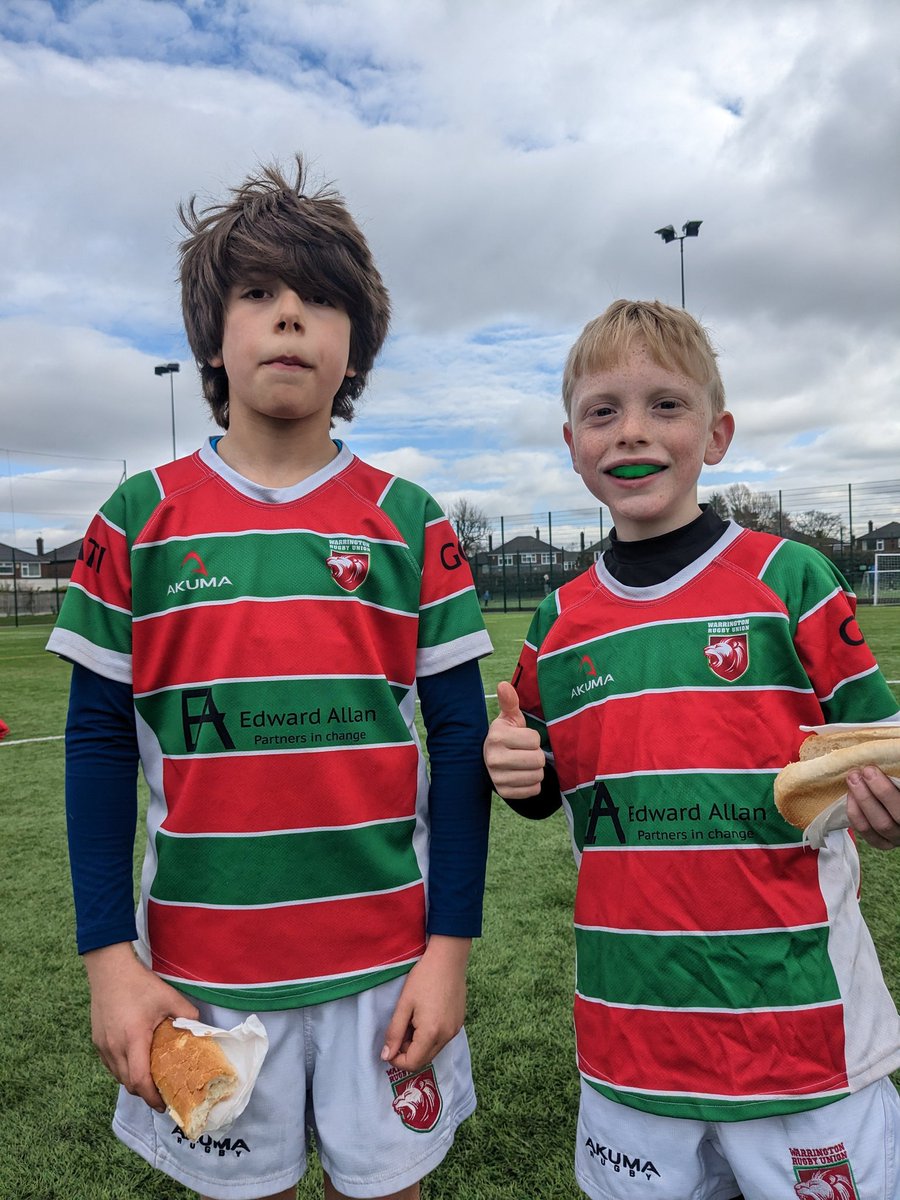 WRUFCUnder12's tweet photo. Thankyou to @Stockportrugby Under 10s for hosting us this morning. 2 really physical games with beautiful free flowing rugby and some fantastic tries.Massive congrats to Aymeric and Max for their outstanding performances today. #Teamwork #Respect #Enjoyment @WarringtonRUFC https://t.co/qaSSPM72xP