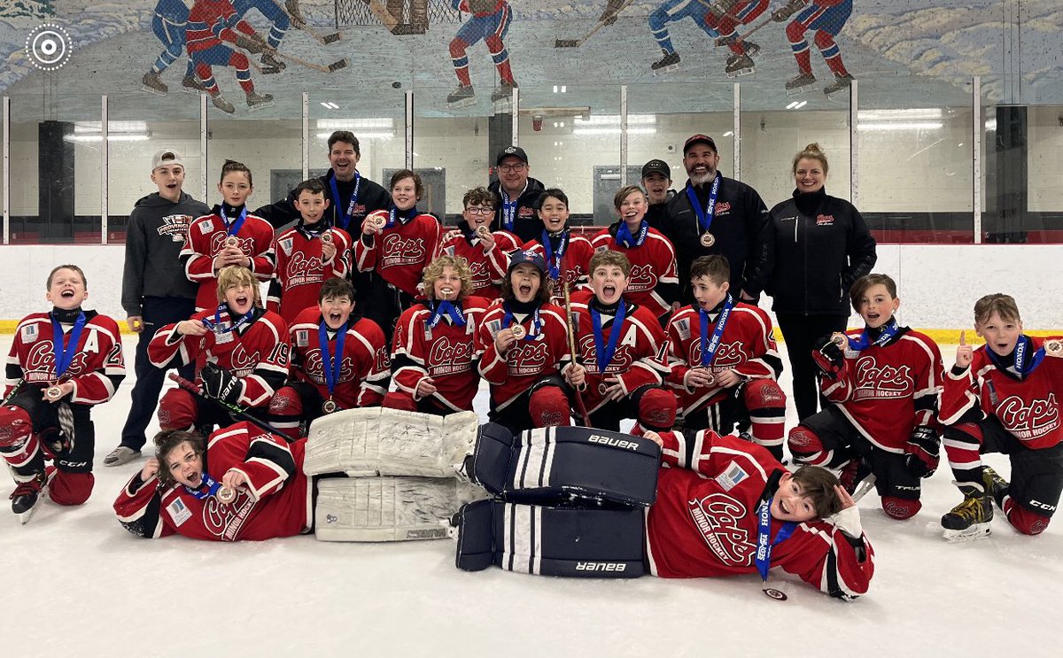 We did it!! Gold in the civic division! In Sidney Crosby’s home rink, Cole Harbour NS. Great effort by all. @SJMHA #letsgocaps #minorhockey #canada #Newfoundland
