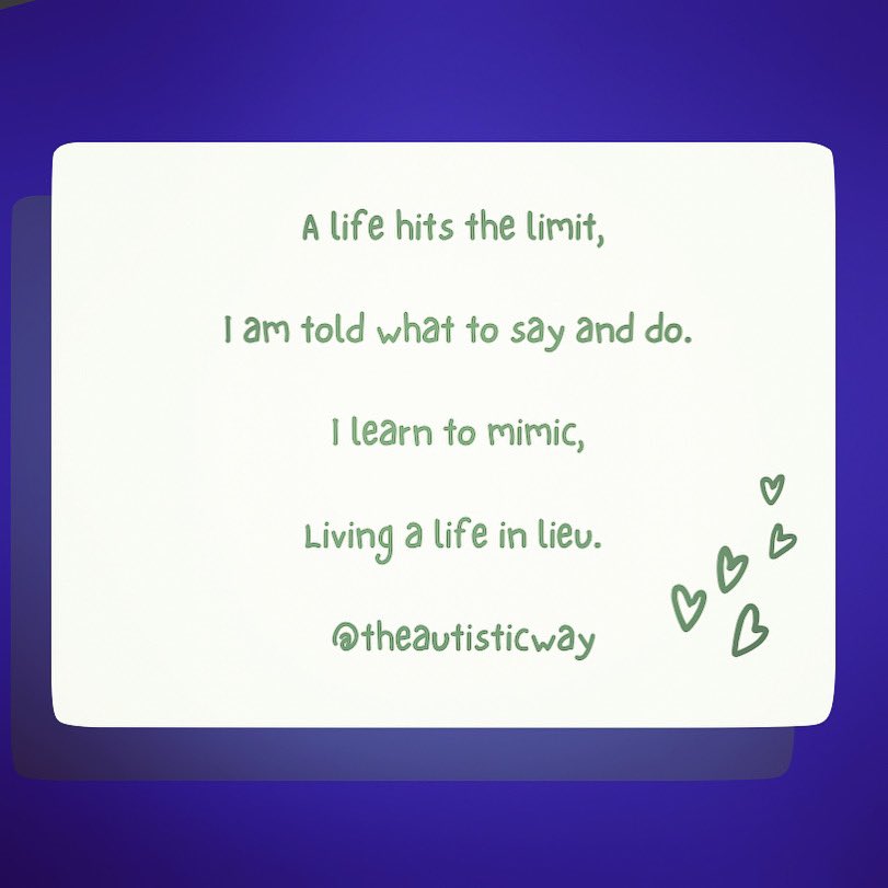 Christi25807554's tweet image. #autisticwriters #autisticcommunity #writers #poetry #poet #writerscommunity #poetrycommunity