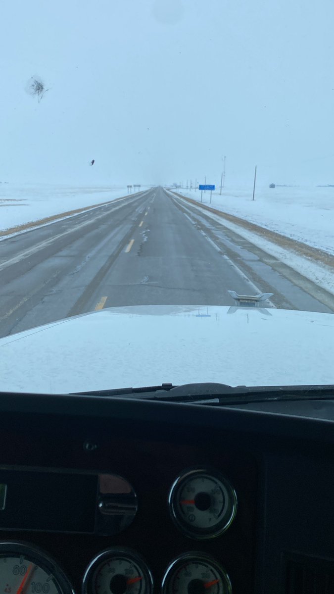braytontrucking's tweet photo. I swear this highway was dry last night! #winternotover https://t.co/vcIJK7BILY