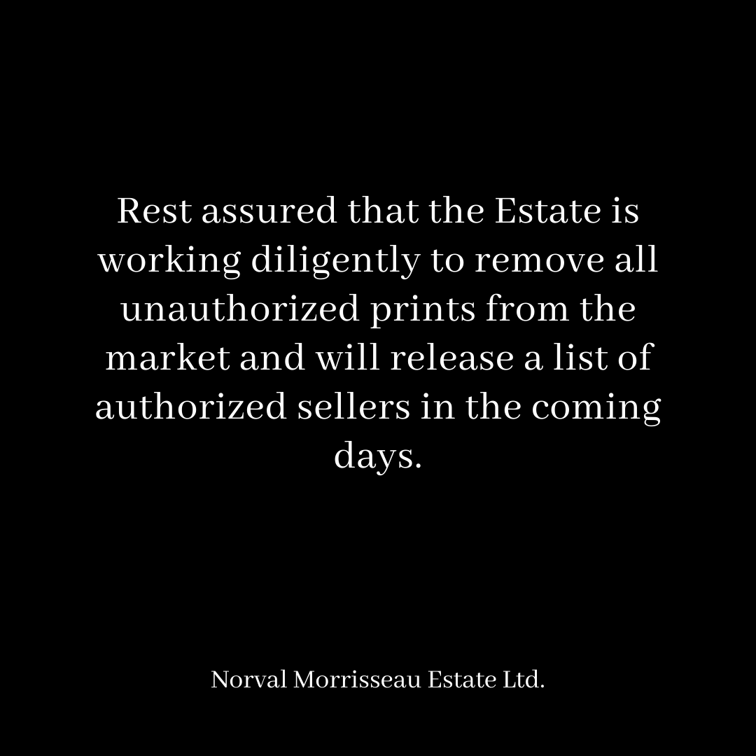 NorvalMofficial's tweet photo. READ: Our statement on buying Norval Morrisseau prints

[1/3] The Estate of Norval Morrisseau warns the public that the highly vast majority of prints available on the open market are NOT AUTHORIZED by the Estate. The Estate does not benefit from selling these prints in any way. https://t.co/oBiz5vvl0N