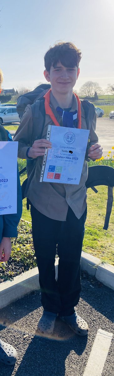 Huge congrats to our YL <a href="/DofE/">The Duke of Edinburgh’s Award</a> Teddy. His explorer team from 1st Lindow came first in district <a href="/CheshireHike/">Cheshire Hike</a> #cheshirehike 2023 🎉