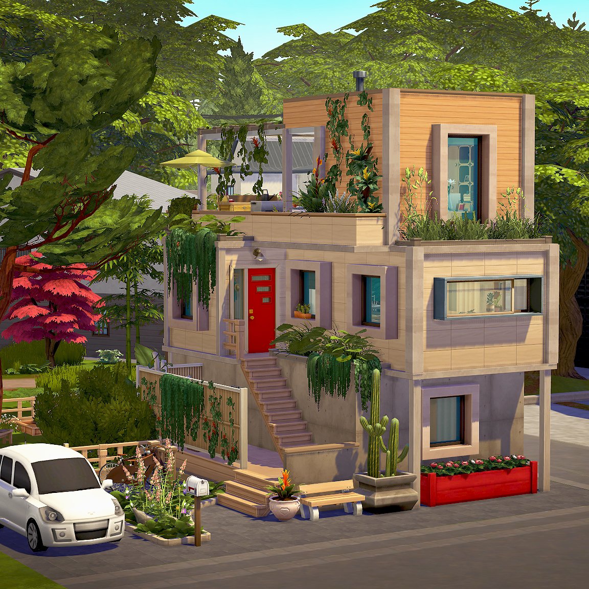 brokenplumbob_'s tweet image. Contemporary Mt. Komorebi Home 🎋 No CC 🍃
#TheSims4 @TheSims #ShowUsYourBuilds