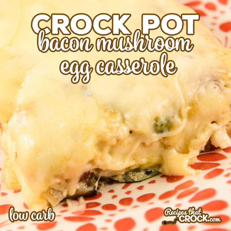 Crock Pot Bacon Mushroom Egg Casserole *** Our Crock Pot Bacon Mushroom Egg Casserole is a savory breakfast recipe with onion, peppers smoky cumin and creamy Havarti cheese. foodie.cm/slowcooker/?sr…