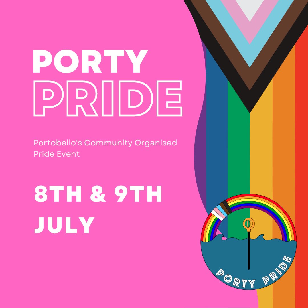 IT’S 3 MONTHS UNTIL PORTY PRIDE ‘23
🏳️‍⚧️🏳️‍🌈🏳️‍⚧️🏳️‍🌈🏳️‍⚧️🏳️‍🌈

Join us for the prom dog walk, sea swimming, singing, dancing, films, volleyball, roller derby, poetry, books, cycling, litter picking, parkour, music and running…

portypride.com

#portypride #Pride
