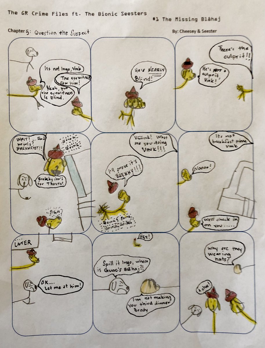 CheeseyComics's tweet photo. GR Crime Files ft The Bionic Seesters #1: The Missing Blåhaj

Chapter 5: Questioning the Witness 
#GoldenRatio #CrimeFiles #Ingo https://t.co/HqOP4R7Jz3