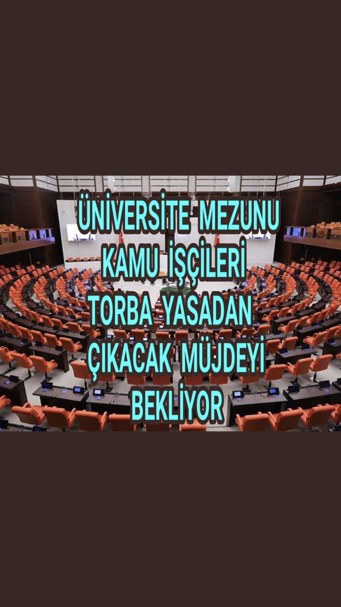 SeçimÖncesi StatüDeğişikliği
Torba yasada mujdemizi bekliyoruz