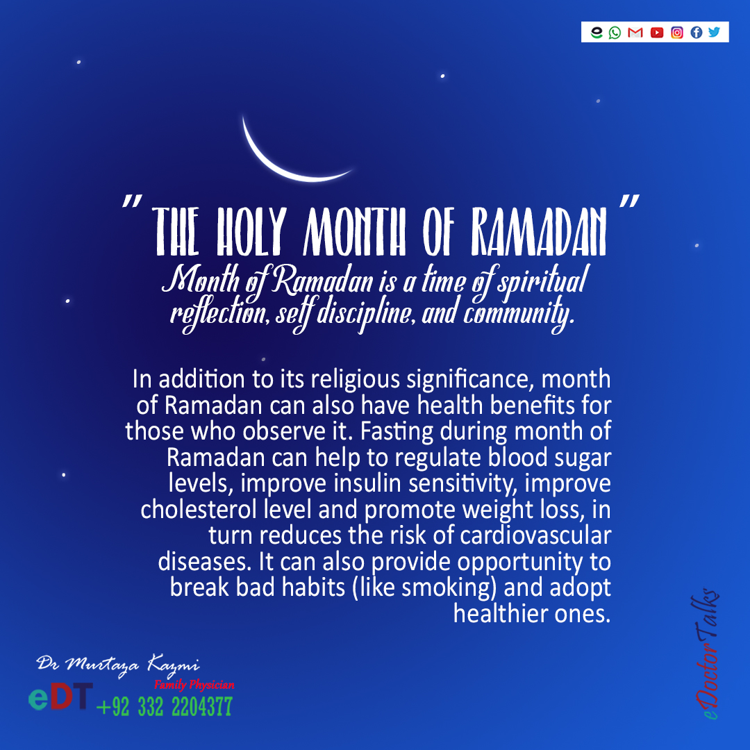 I wish that the holy spirit of this month enlightens our souls and guide us.

#ramadankareem #fasting #healthylifestyle #metabolicdiseases #smokingcessation