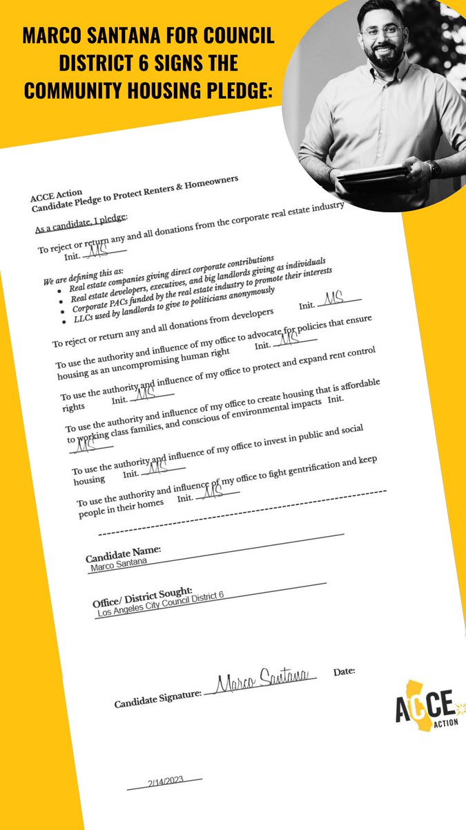 🐝 ACCE 🐝 (@calorganize) on Twitter photo SPECIAL ELECTION in Los Angeles, District 6 - April 4th! Because ***Housing Is a Human right*** ACCE Action asked candidates to pledge to put people’s rights over corporate profits! <a href="/MarcoforLA/">Marco Santana</a> <a href="/AntoinetteForLA/">Antoinette Scully</a> SPECIAL ELECTION in Los Angeles, District 6 - April 4th! Because ***Housing Is a Human right*** ACCE Action asked candidates to pledge to put people’s rights over corporate profits! <a href="/MarcoforLA/">Marco Santana</a> <a href="/AntoinetteForLA/">Antoinette Scully</a>
