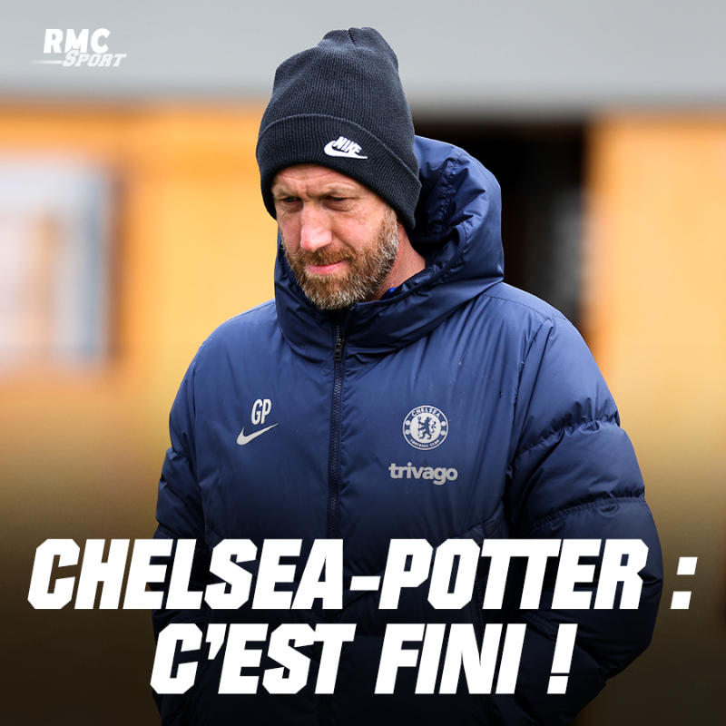 RMCsport's tweet photo. 🏴󠁧󠁢󠁥󠁮󠁧󠁿 Dans un communiqué publié ce dimanche soir, Chelsea annonce le départ de son entraîneur Graham Potter. Une décision qui intervient alors que le club londonien vient de s'incliner face à Aston Villa (2-0).