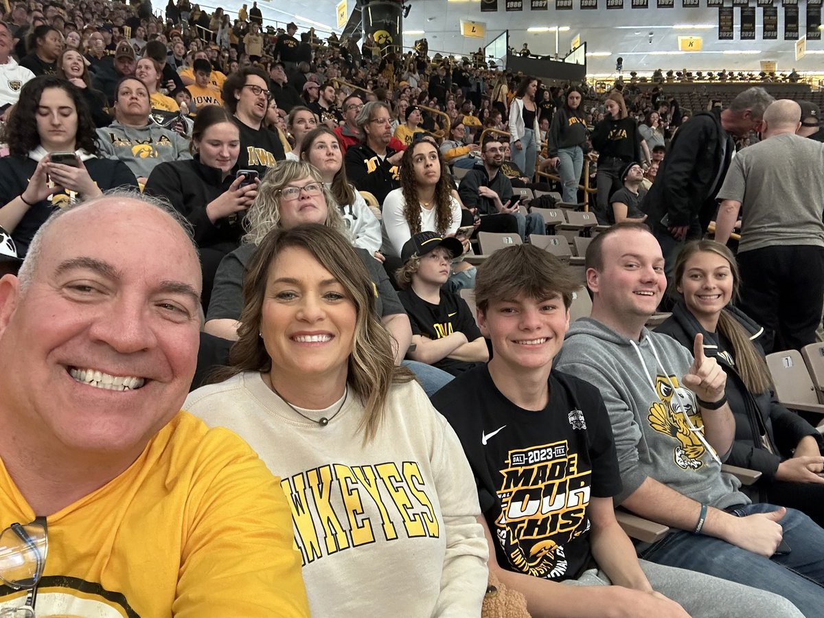 When you can’t be at Dallas for the championship game….Go 325 miles to Iowa to the watch party!!!    #fightforiowa