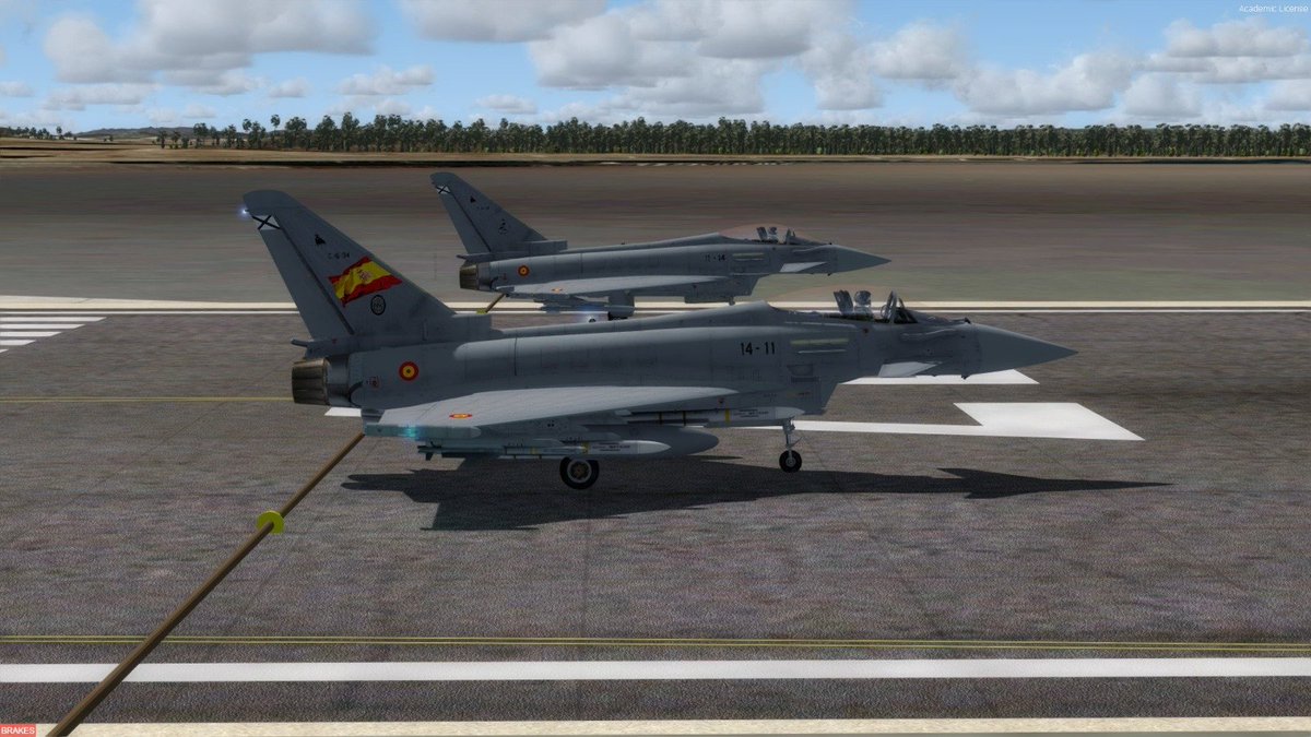 EdAv_Falcon's tweet image. Un poco de aire aire ayer en @vatsimSpain @vatsim con los #eurofighter #ef2000
