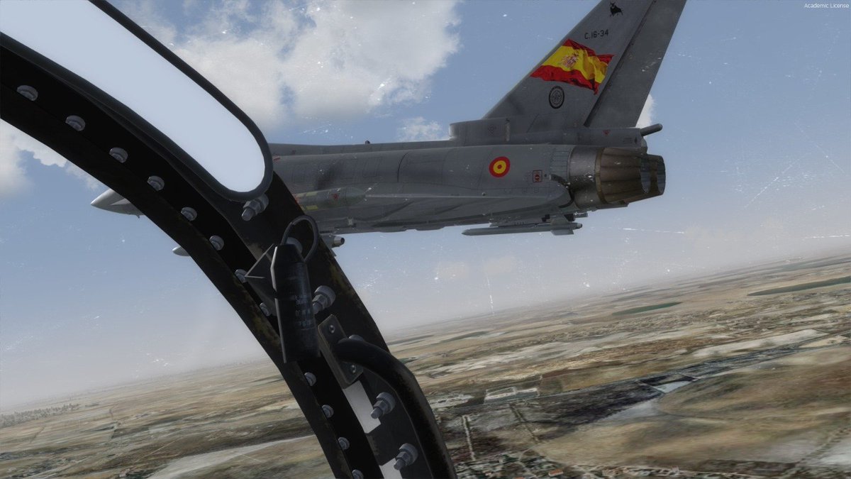 EdAv_Falcon's tweet image. Un poco de aire aire ayer en @vatsimSpain @vatsim con los #eurofighter #ef2000