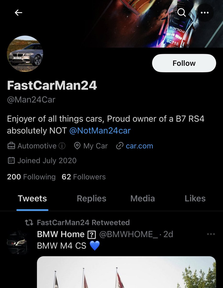 HORSEIZONTAL's tweet photo. TWITTER COMMUNITY: Felt I needed to post a BEWARE against user @Man24Car. If he tries to contact you, DO NOT INTERACT, he will send you Passage À L’Acte (1993) by Martin Arnold. Flagrant abuse of a structuralist postwar metaphor to cause psychological distress, STAY AWAY #carfans https://t.co/kKr9SZipKo