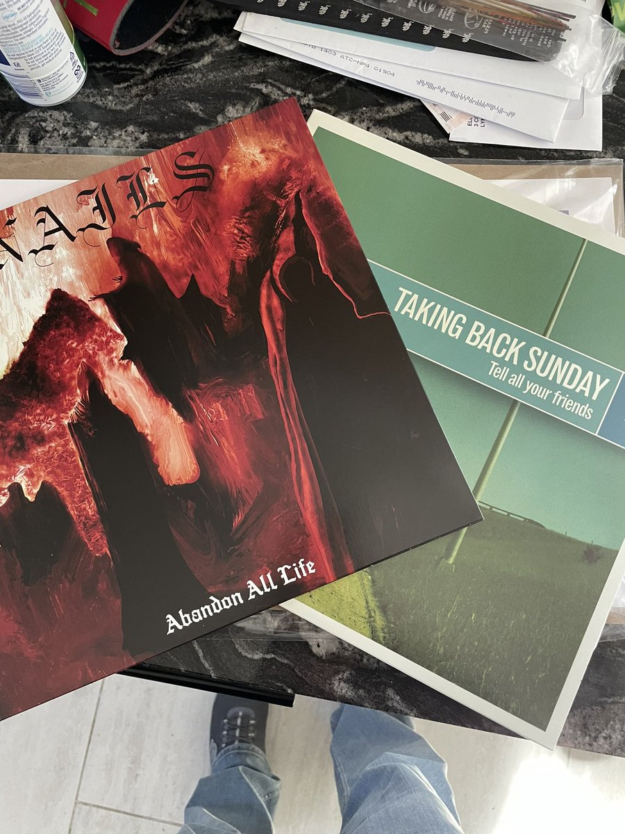 CoreyMirisola's tweet photo. Yesterday @KatieRann306 visited a newer record store in the area. Got some goodies 🤘🏻  #supportyourlocalbusinesses https://t.co/AwC2GaHbxr