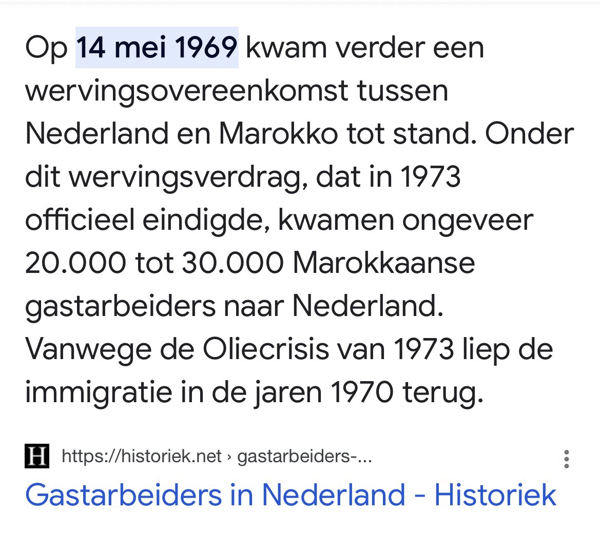 @maceoderby200 @maanspook Ik zou me er iets beter in verdiepen, de gastarbeiders kwamen hier 25 jaar na de 2e Wereldoorlog