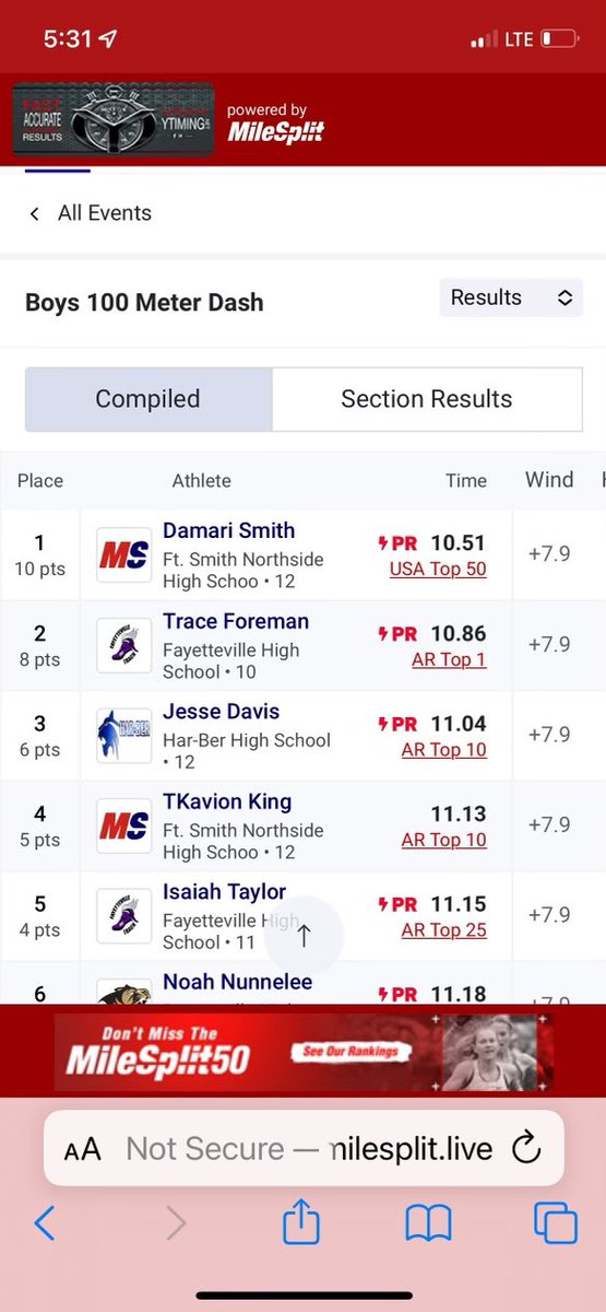 Grizzlyftball's tweet image. Northside Grizzlies had quite the day at the track meet in Fayetteville yesterday!  

Mari Smith set the school tecord in the 100m passing Keneco Logan and posting a top 50 time in the nation at 10.51.