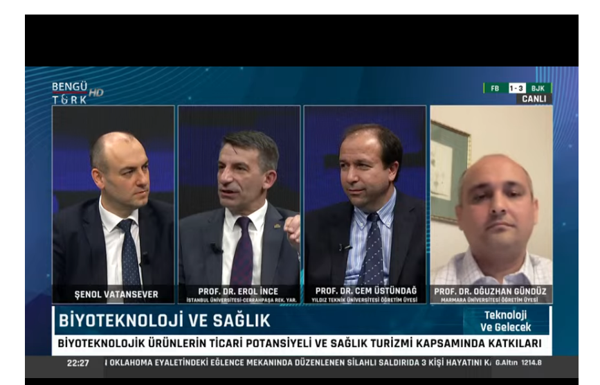 Sağlık Biyoteknolojisi alanına üç üniversite olarak neden odaklandınız? Ülkemize ne tür katkılar sunmayı planlıyorsunuz?
<a href="/SenolVatansever/">Şenol Vatansever</a> <a href="/benguturktv/">Bengü Türk</a> <a href="/iuc_erolince/">Erol İNCE</a> 
#TeknolojiVeGelecek
#BENGÜTÜRK