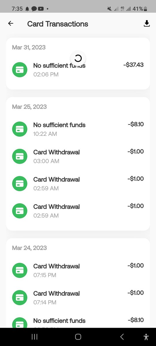 annass227's tweet photo. @ourpaydayHQ I have more than enough fund on my card, but I was not able to spent any since last week, please fix the issues. https://t.co/evrrF7ImQi