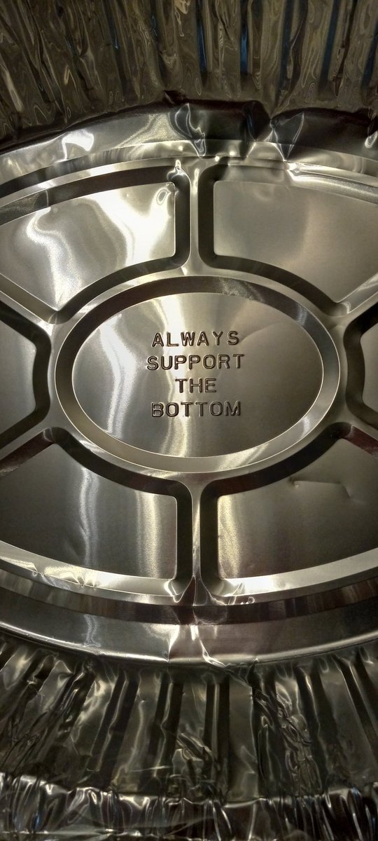Found this uplifting message in the disposable pan before baking a Ham...Bottoms do need supported especially now
#Bottom #bottomsub #alphamales 😉