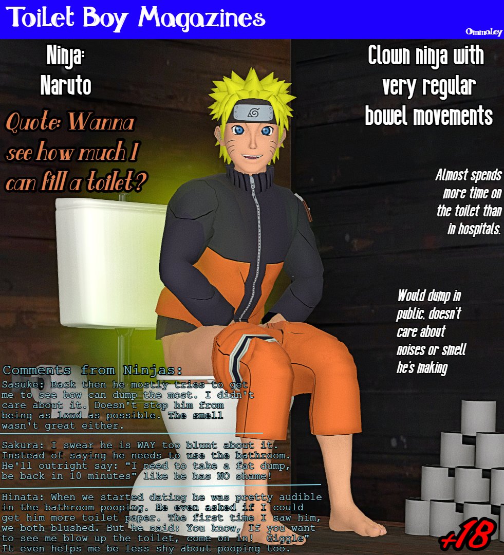 Ommaley01's tweet photo. Naruto on the cover of Toilet Boy Magazine
#boypooping #NSFW #Toiletboymagazine #toiletmagazine https://t.co/CCN3DTLkB0
