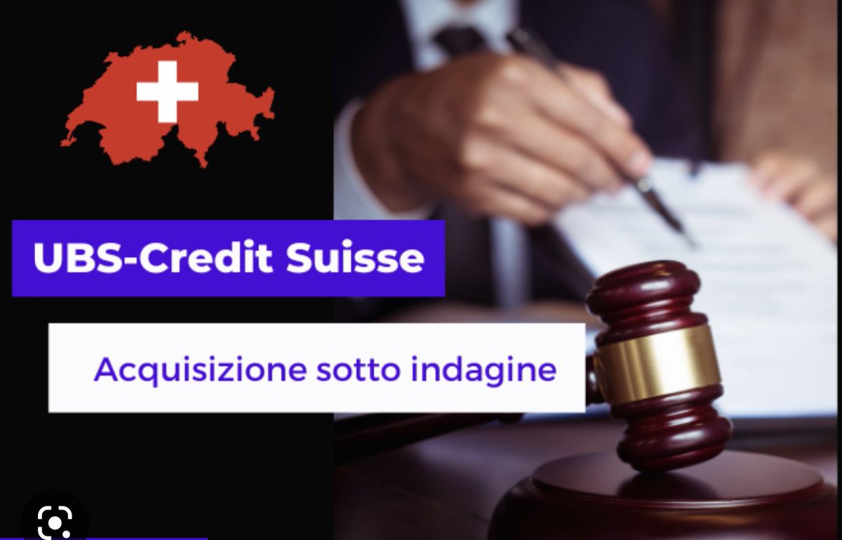 La procura Svizzera 🇨🇭 apre un’ indagine sull’acquisizione di #CreditSuisse

Il procuratore generale ha ordinato alle autorità nazionali di indagare e raccogliere informazioni per analizzare i possibili reati🚨 

La #Finma dichiara responsabili i dirigenti 🏦del collasso della CS