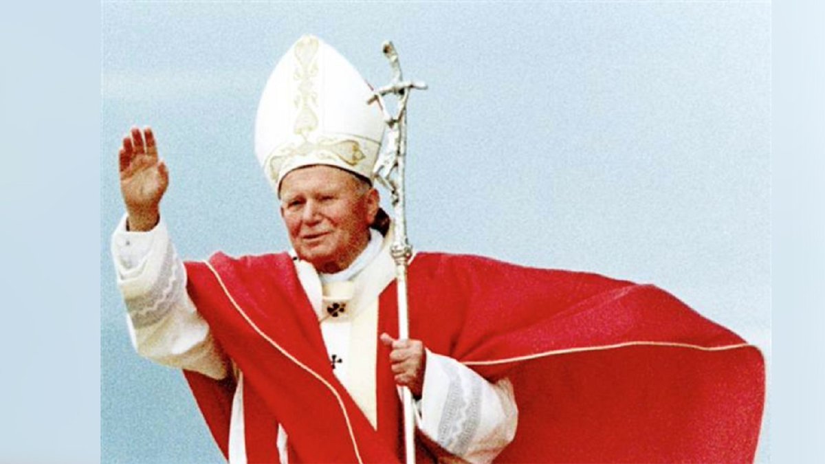 VaticanNews's tweet photo. Today is the anniversary of the death of Pope St John Paul II.

St John Paul II, pray for us! https://t.co/N4lwywlmsU