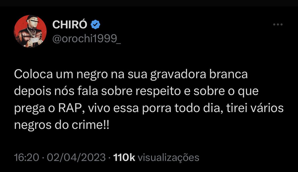 portaltrap's tweet image. Orochi para Matuê “Coloca um negro na sua gravadora branca…” O que acharam?? 👀⤵️