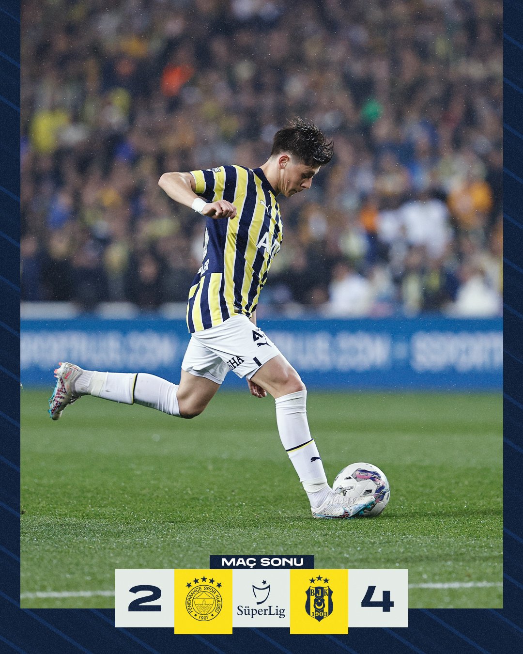 Fenerbahçe SK on X: Maç sonucu: Fenerbahçe 2-4 Beşiktaş   / X