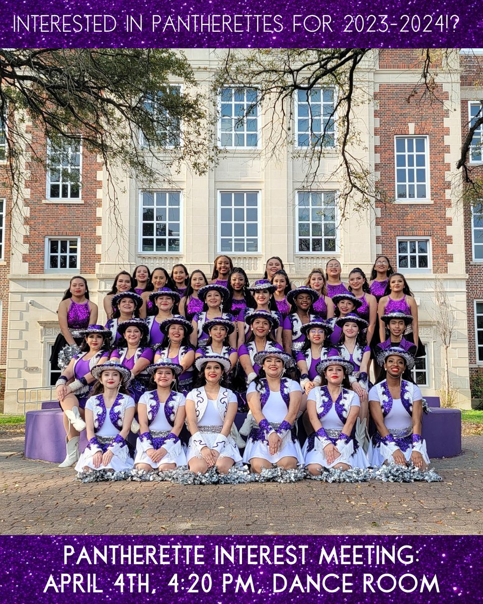 Interested in Pantherettes for 2023-2024?! Attend the Interest Meeting to learn all about the organization &amp; audition requirements. 💜🩶🐾 <a href="/nhspantherettes/">Pantherettes Dance / Drill Team</a>