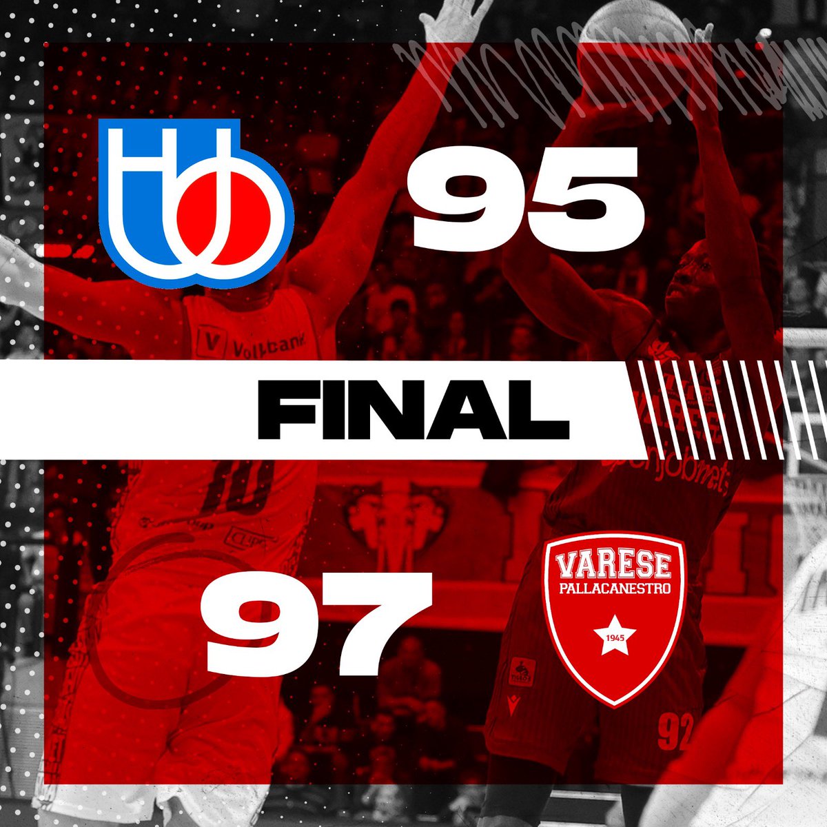 PallVarese's tweet image. Abbiamo vinto 😍😍😍
Che successo ragazzi‼️

FORZA VARESE 🔥🔥🔥

#VarTre #NoiSiamoVarese